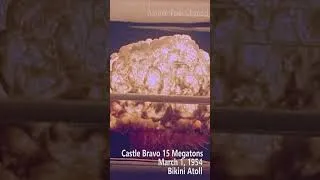 Thumbnail: U.S Largest Nuclear test at Pacific Proving Ground 15 Megatons 1954