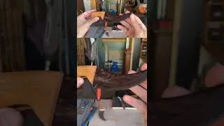 Thumbnail: Wooden Cheese Knife, water popping to see/raise the grain… #woodworking #wood #diy