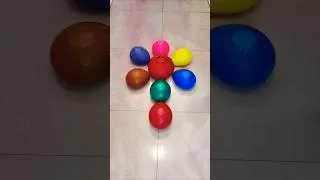 Thumbnail: 🎈🤩💌Circle Water colour Balloon Popping Orbeez balls with Reverse #shorts #reverse #balloonpopp