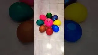 Thumbnail: 🎈🤩💌ASMR Circle 8 Water colour Balloon Popping with Orbeez and Reverse #shorts #balloonpopping