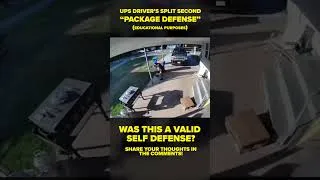 Thumbnail: UPS Drivers Split Second Package Defense #shorts