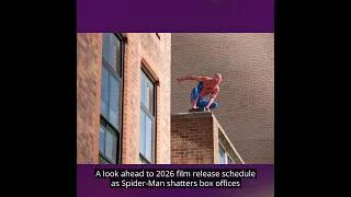 Thumbnail: A look ahead to 2026 film release schedule as Spider-Man shatters box offices
