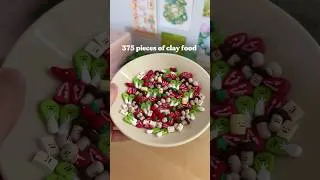 Thumbnail: 375 mini fake food 🥬🍅🌶️ #polymerclay #polymerclayartist #clay #clayart #craft #crafts #shorts