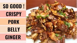 Thumbnail: Crispy Pork Belly With Fried Ginger | #shorts | Aunty Mary Cooks