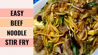 Thumbnail: EASY And TASTY Chinese Beef Noodle Stir Fry | #shorts | Beef Chow Mein | Aunty Mary Cooks