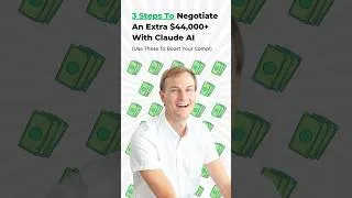 Thumbnail: 3 Steps To Negotiate An Extra $44,000+ With Claude AI 🤑