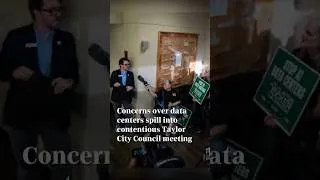 Thumbnail: Taylor residents demand pause on new data centers during heated meeting