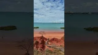 Thumbnail: Welcome to Simpsons Beach, where nature’s most striking colours meet 🩵🧡