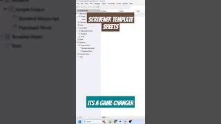 Thumbnail: #scrivener3forbeginners Template sheets will change your writing.