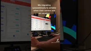 Thumbnail: Migrating from spreadsheets to Airtable #Shorts