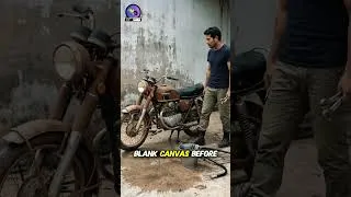 Thumbnail: 1970s Honda CB350: From Rust to Glory 🏍️✨ #Shorts #Restoration #honda