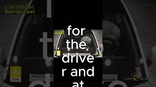 Thumbnail: Full Width Rigid Barrier Test  Audi Q6 e Tron vs Tesla Y #crashtest  #automobile