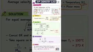 Thumbnail: | UG TRB | CHEMISTRY | Average Velocity | PYQ | 2024 |