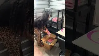 Thumbnail: Turning my storage unit into a office❤️ #dayinmylife #businessowner #explore #regularblackgirl #vlog