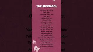 Thumbnail: Teri Deewani (Lyrics) - Kailash Kher #TeriDeewani #KailashKher #Lyrics #Shorts #LoveSong