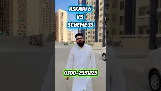 Thumbnail: Askari 6 Comparison | Scheme 33 #askari6 #karachirealestate