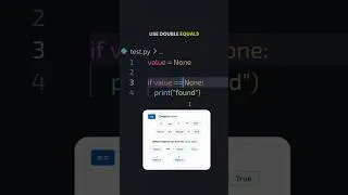 Thumbnail: Python why "is" #codestra