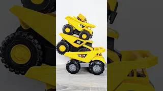 Thumbnail: Learn Sizes and Numbers with Dump Truck Toys #shorts #counting1to6