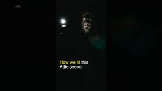Thumbnail: How we put an attic scene with 1 light #lightingtutorial #aputure #shortfilm #horrorfilm #howto