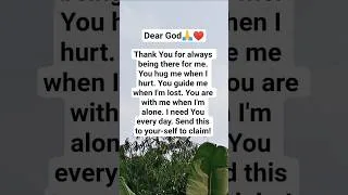 Thumbnail: Dear God🙏 #god #love #jesus#motivation
