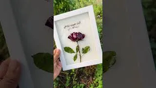 Thumbnail: Single rose 3D frame | Valentine’s Day gift