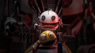 Thumbnail: Pacman vs robot monster pacman vs cartoon cat pac #animation #pacman #monster