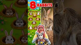 Thumbnail: Can You Count 8 Rabbits? 🐰 Toddler Learning #shorts