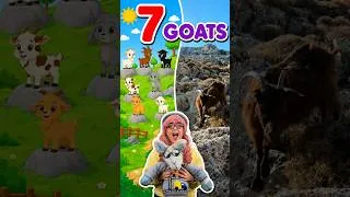 Thumbnail: How Many Goats? 🐐 Count to 7 for Kids #shorts