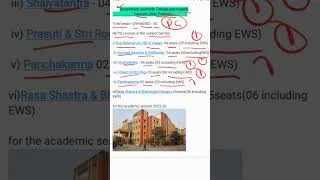 Thumbnail: Pg Seats in Ayurvedic college Varanasi Department wise #aiapget2025