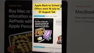 Thumbnail: Apple Back to School 2026 Offers | Best Student Deals on MacBook & iPad #shorts