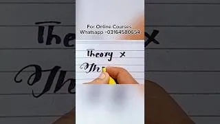 Thumbnail: English Calligraphy names #handwriting #calligraphy