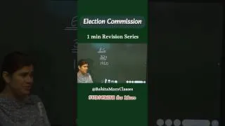 Thumbnail: 1 min में चुनाव आयोग को समझिए | Election Commission BABITA MAM #shorts