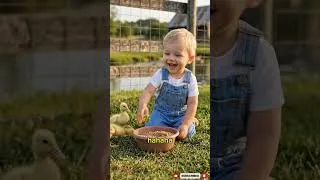 Thumbnail: Baby Tries to Feed Hungry Ducklings... Then THIS Happens! 🦆😂
