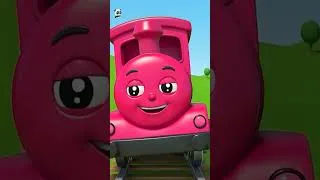 Thumbnail: Wheels on the Train kids babies vehicle travel youtube shorts viral trending cartoon