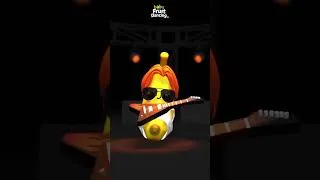 Thumbnail: Banana Rock & Roll!🎸 - Baby Fruit Dancing #dancingfruit #sensoryvideo #highcontrast
