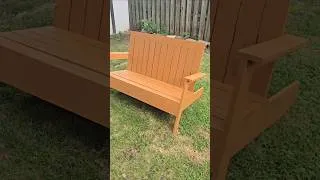 Thumbnail: Build This DIY Adirondack Bench! 🪵 #beginnerwoodworking #woodworking #diy
