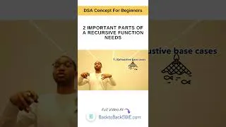 Thumbnail: Important Coding Interview Concept | Parts of a Recursive Function #shorts #datastructures