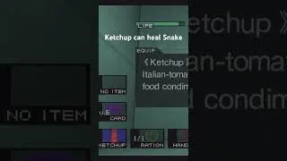 Thumbnail: Ketchup can act as a Ration in MGS1