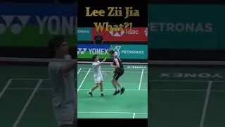 Thumbnail: Lee Zii Jia trick shot?! funny! #badminton #shorts #leeziijia #badmintonmalaysia #sports #funny