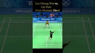 Thumbnail: Lee Chong Wei vs. Lin Dan Olympic trick shot! #leechongwei #badminton #shorts #badmintonlovers #goat