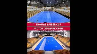 Thumbnail: Timelapse af halopsætning til Thomas & Uber Cup samt VICTOR DENMARK OPEN