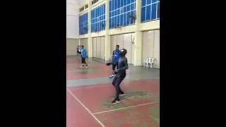 Thumbnail: Spiderman playing badminton!
