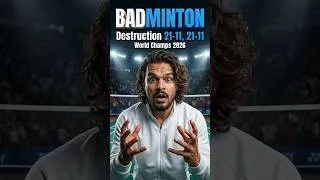Thumbnail: Destruction 21-11, 21-11 BWF World Championships 2026   #badminton