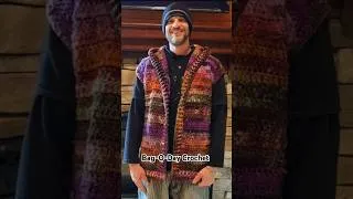 Thumbnail: Crochet Hooded Open Vest Tutorial #shorts #crochet