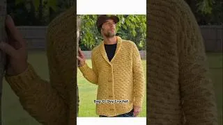 Thumbnail: Crochet Shawl Collar Cardigan Tutorial Man or Woman