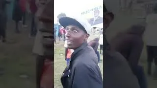 Thumbnail: Wantam! Angry Ol Kalou residents chant as they destroy Muchina's billboard