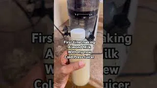 Thumbnail: Making Almond Milk at home #homemaking on a #budget
