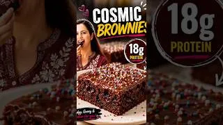 Thumbnail: High Protein Cottage Cheese Cosmic Brownies (18g Protein!) #shorts