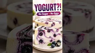 Thumbnail: This Is Yogurt?! 🫐 High Protein Cheesecake (No Sugar, No Eggs) #shorts