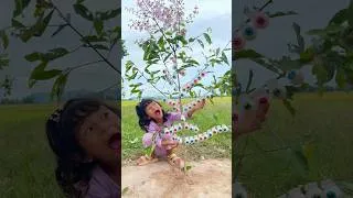 Thumbnail: Survival Skills: SMART ideas and USEFUL In Forest With Single Mom #shorts #survival #outdoors #candy